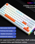 AULA F87 Pro Mechanical Keyboard 2.4g/Usb/Bluetooth