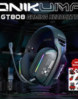 ONIKUMA GT808 2.4GHz Wireless Gaming Headset Noise Cancelling