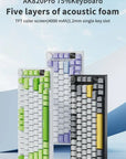 AJAZZ AK820/AK820Pro Mechanical Keyboard TFT