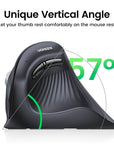 Vertical Mouse Wireless Bluetooth5.0 2.4G