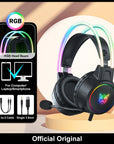 ONIKUMA RGB Gaming Headphones with HD Flexible Mic 3.5mm