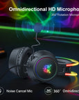 ONIKUMA RGB Gaming Headphones with HD Flexible Mic 3.5mm