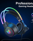 ONIKUMA RGB Gaming Headphones with HD Flexible Mic 3.5mm