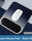 Gradient Color Mouse Pad With Wrist Rest, Wrist Support Pad