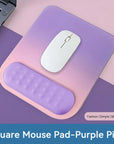 Gradient Color Mouse Pad With Wrist Rest, Wrist Support Pad