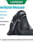 Vertical Mouse Wireless Bluetooth5.0 2.4G