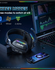 ONIKUMA GT808 2.4GHz Wireless Gaming Headset Noise Cancelling