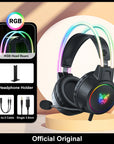 ONIKUMA RGB Gaming Headphones with HD Flexible Mic 3.5mm