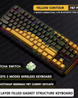 AULA F87 Pro Mechanical Keyboard 2.4g/Usb/Bluetooth