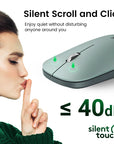 Mouse 4000 DPI Wireless Mice 40db Silent Click For MacBook