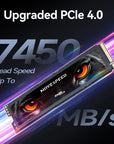 MOVESPEED 7450MB/s SSD NVMe M.2 2280