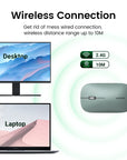 Mouse 4000 DPI Wireless Mice 40db Silent Click For MacBook